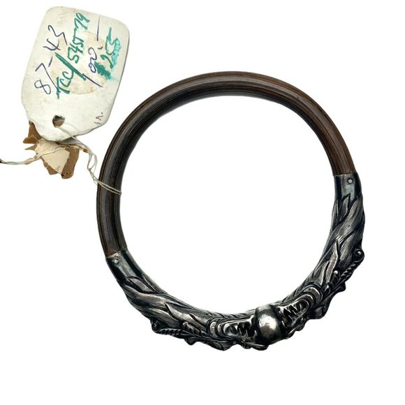 Vintage Chinese Dragon Sterling Silver Bracelet - Picture 2 of 6